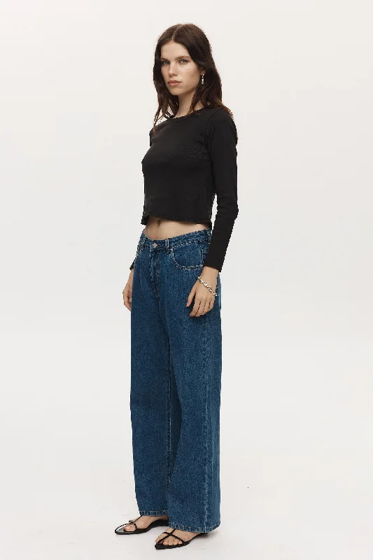 Marle Wide Leg Jean - Heritage Blue