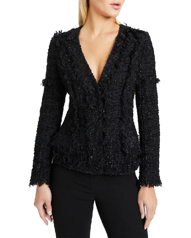 Santorelli Estela Tweed Wool-Blend Jacket