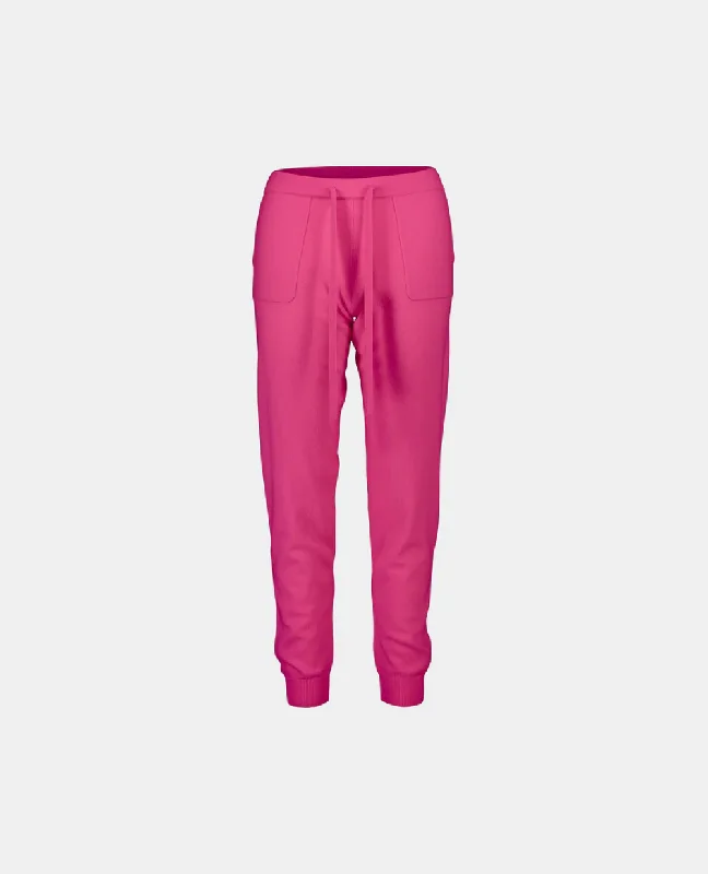 Hosen aus Cashmere-Mischung in Rose - Lockerer Schnitt